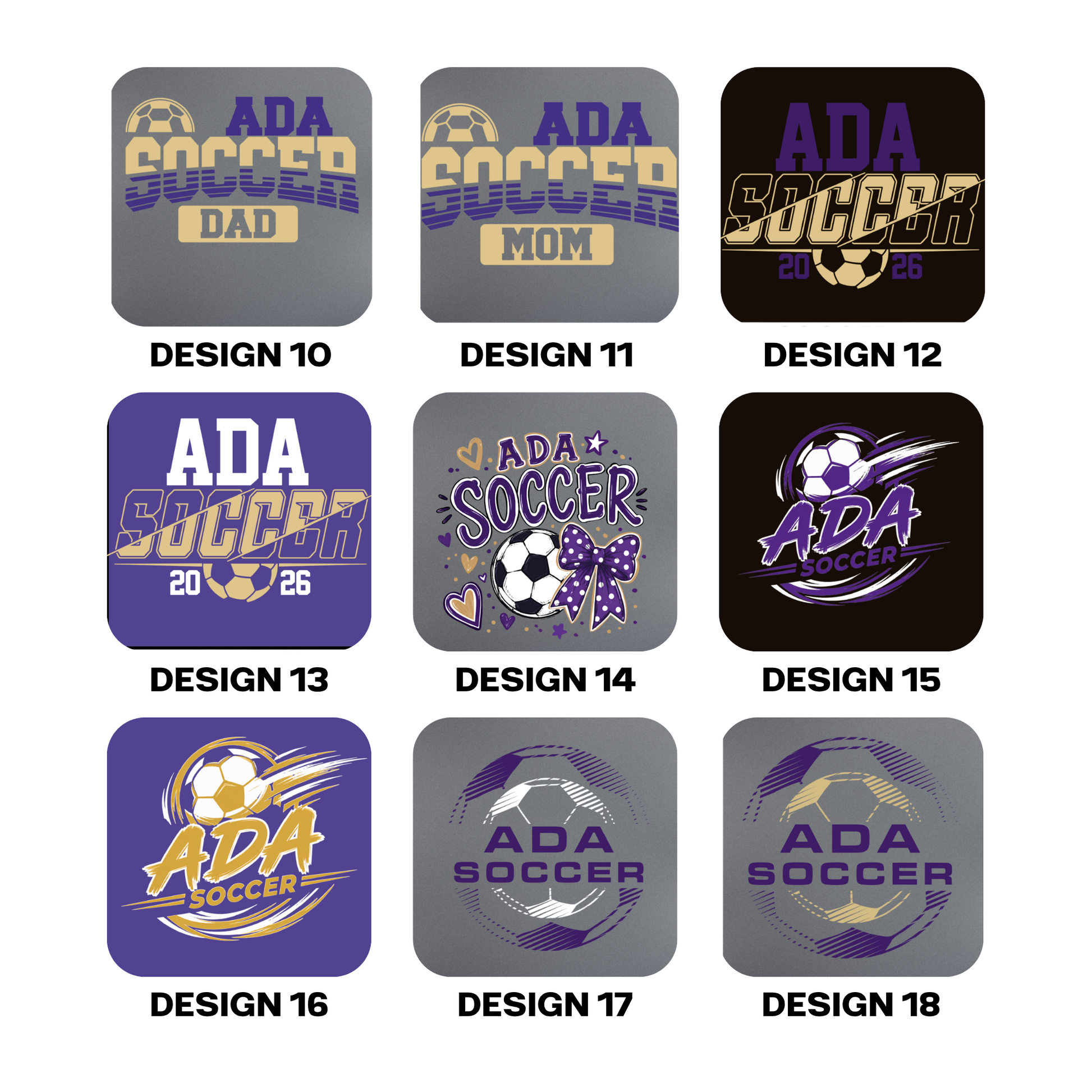 Ada Soccer Performance T-Shirts