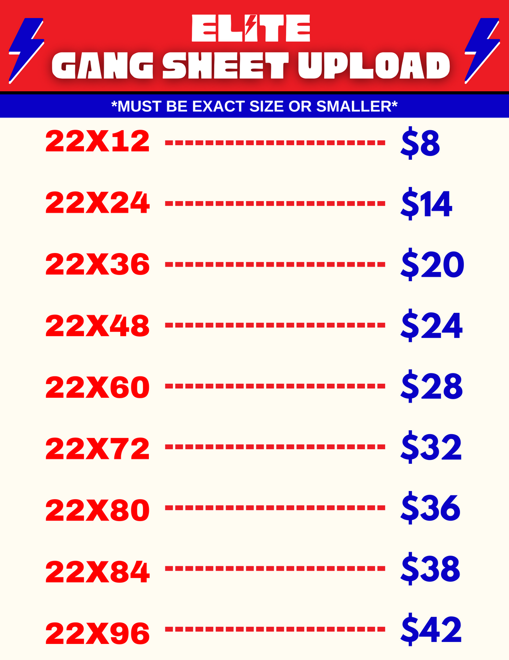 Gang Sheet Builder – Elite DTF Transfers & Sportswear