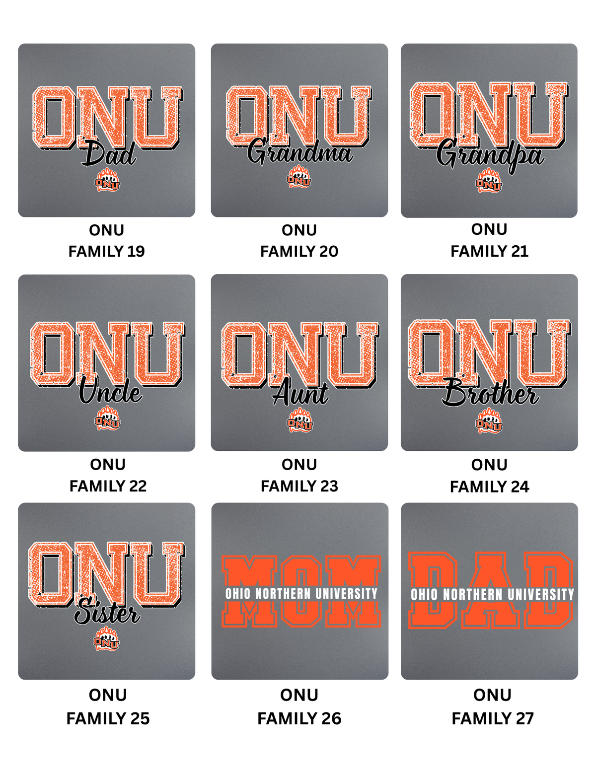 More ONU Family T-Shirts