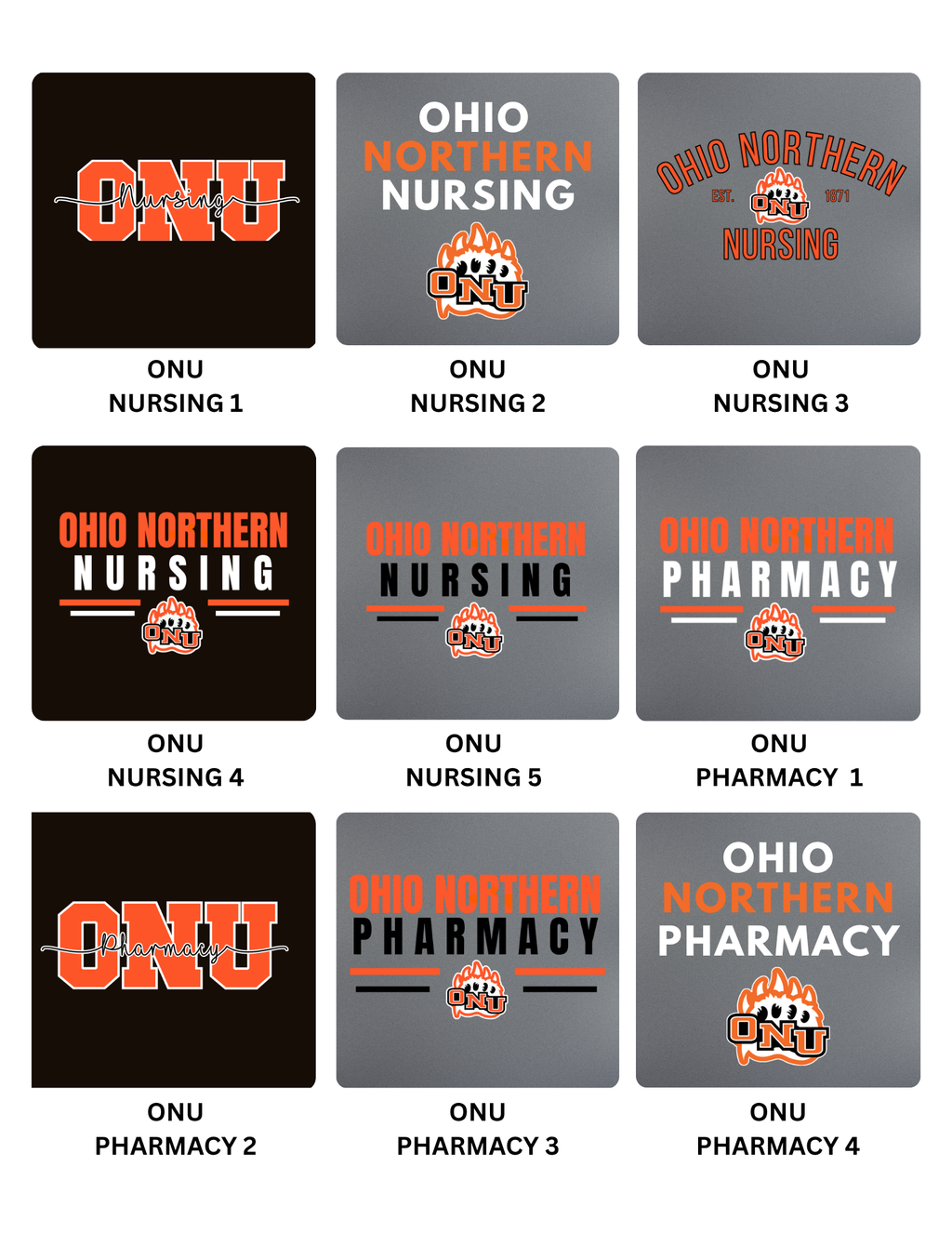 ONU Nursing/Pharmacy Hoodies