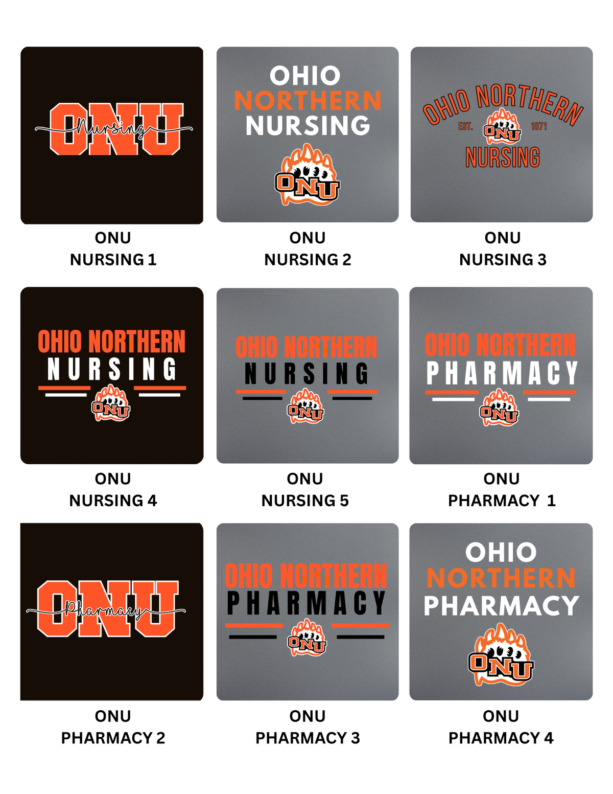 ONU Nursing/Pharmacy Hoodies