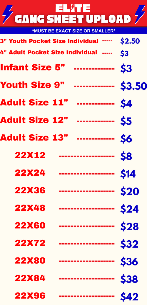 Upload Your Own Gang Sheet